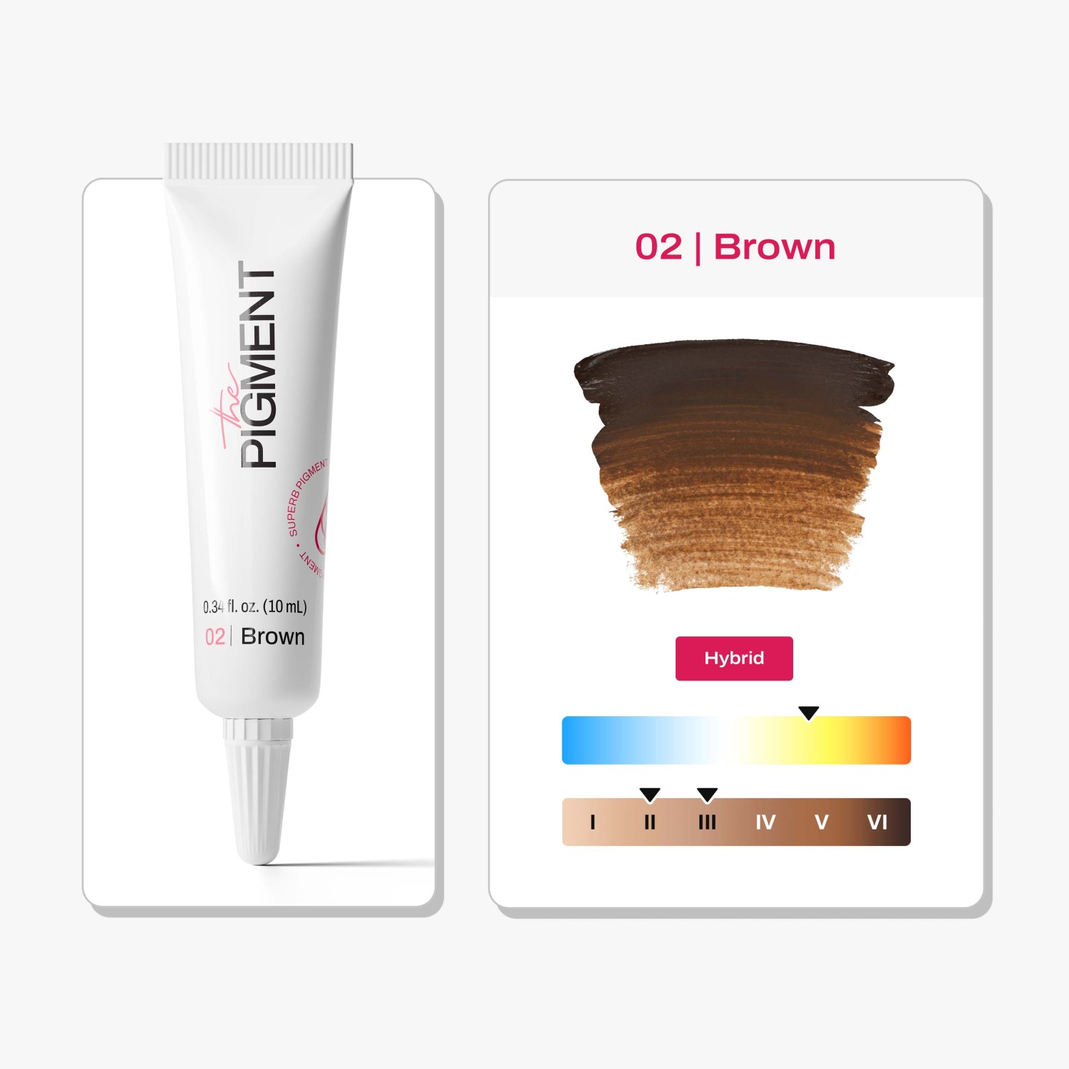 THE PIGMENT მიკრობლეიდინგის პიგმენტი Brown 2 10 მლ.